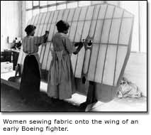 Women sewing